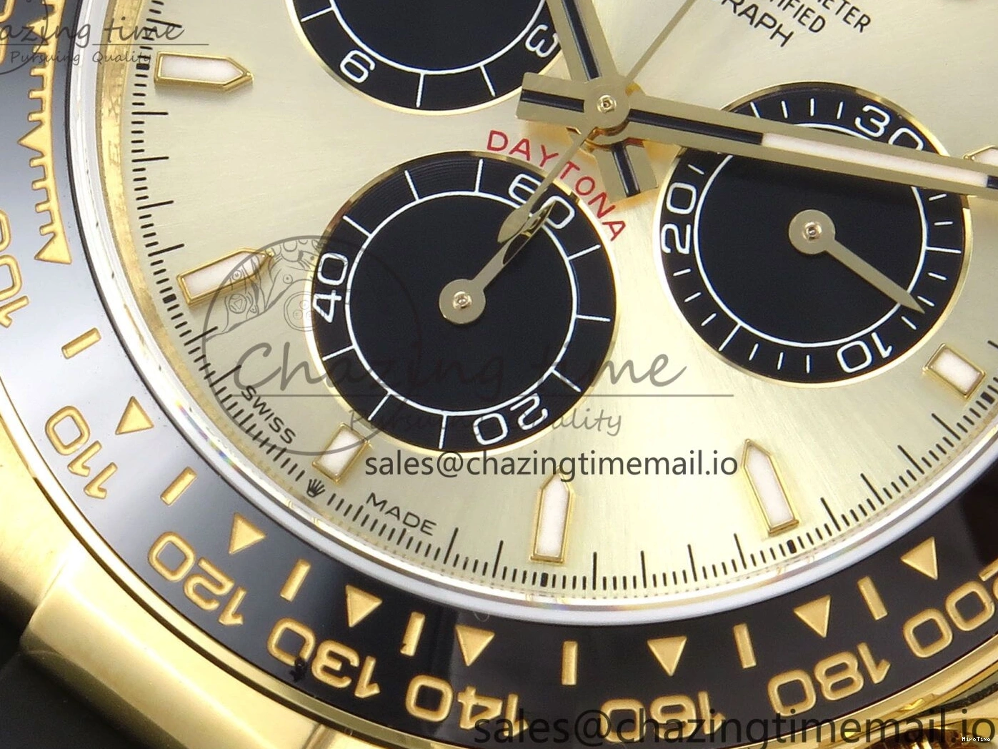 MiroTime 0517 Daytona 126518 QF 1:1 Best Edition YG Black Dial on Oysterflex Strap SH4131 V6（Gain Weight） EasyMatch 1199